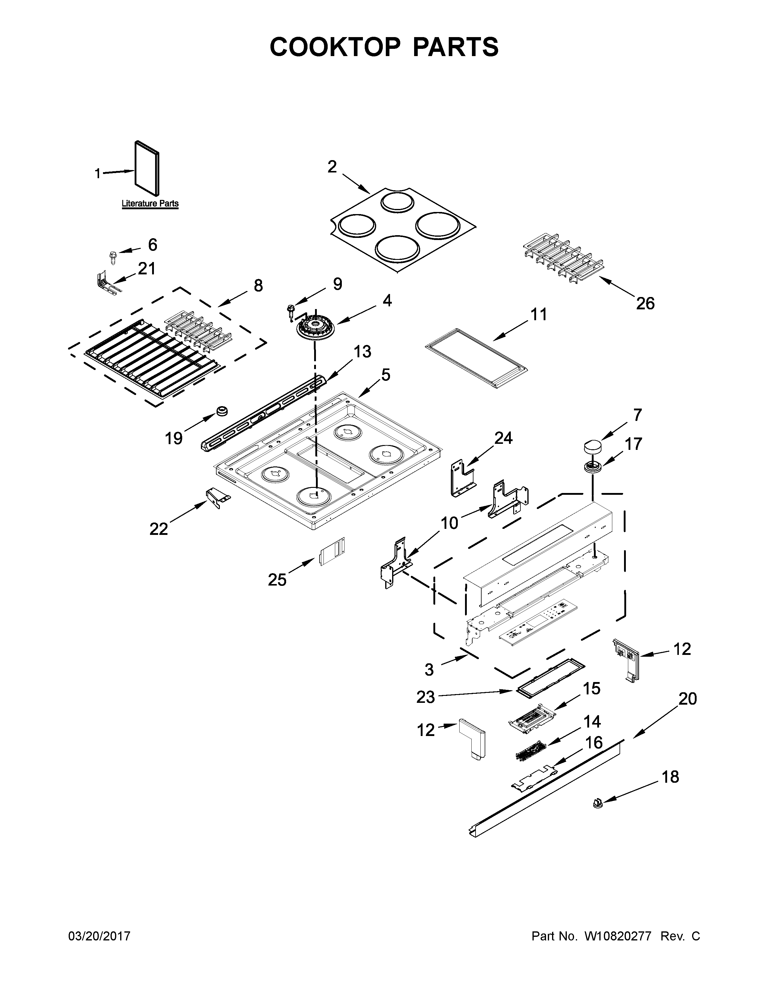 COOKTOP PARTS