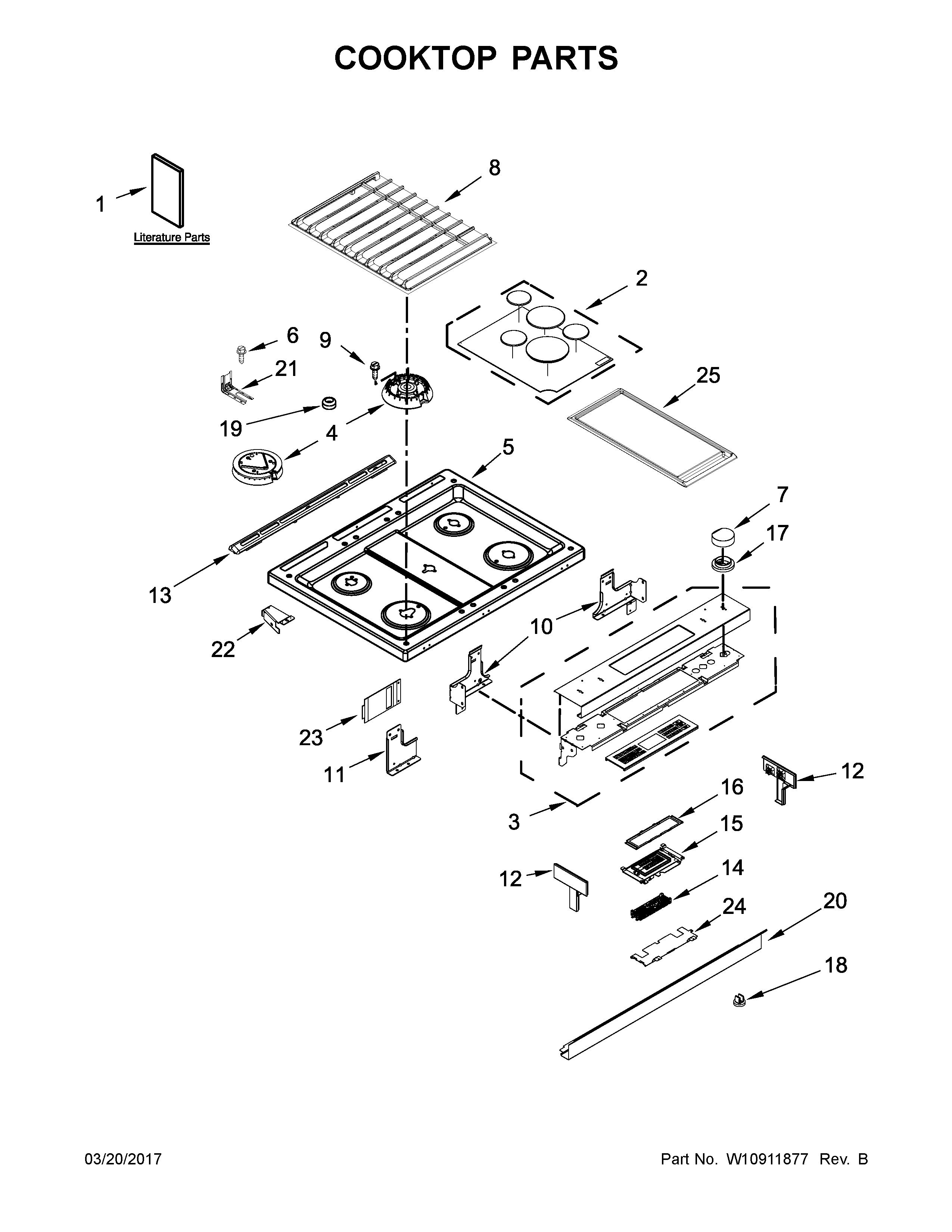 COOKTOP PARTS