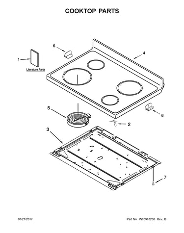 Cooktop parts