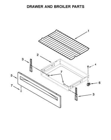 Drawer and broiler parts
