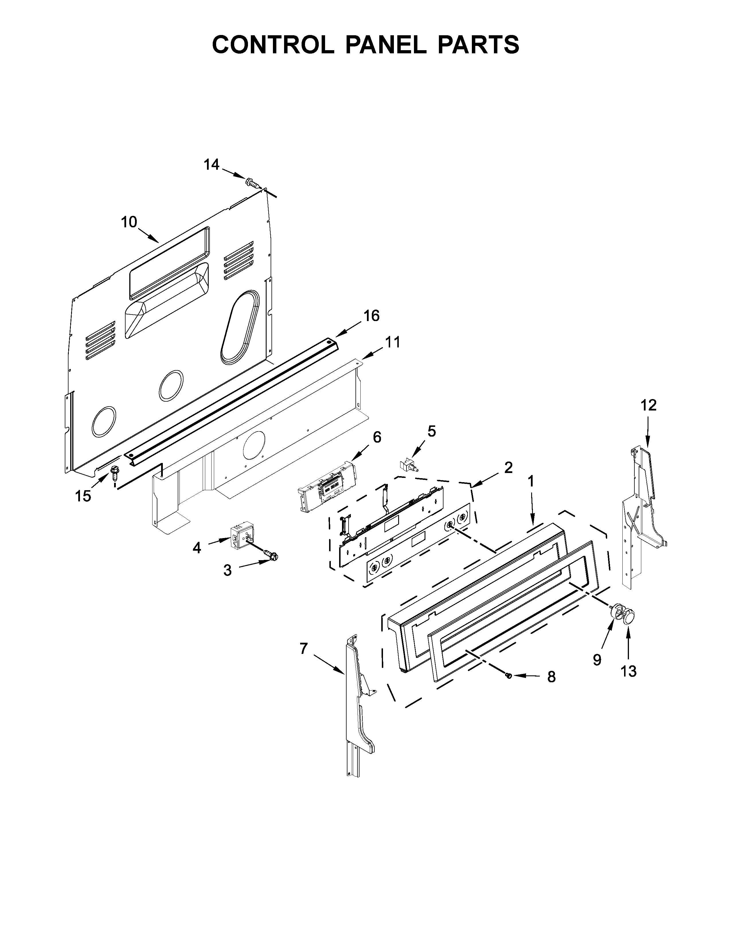 CONTROL PANEL PARTS