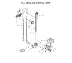 Ikea IDF330PAGW0 fill, drain and overfill parts diagram