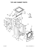 Top and cabinet parts