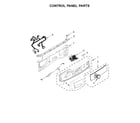 Whirlpool 7MWFW75HEFW1 control panel parts diagram