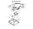 Whirlpool WET3300XQ0 machine base parts diagram