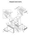 Freezer door parts
