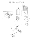 Dispenser front parts