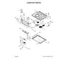Whirlpool YWEE730H0DB0 cooktop parts diagram