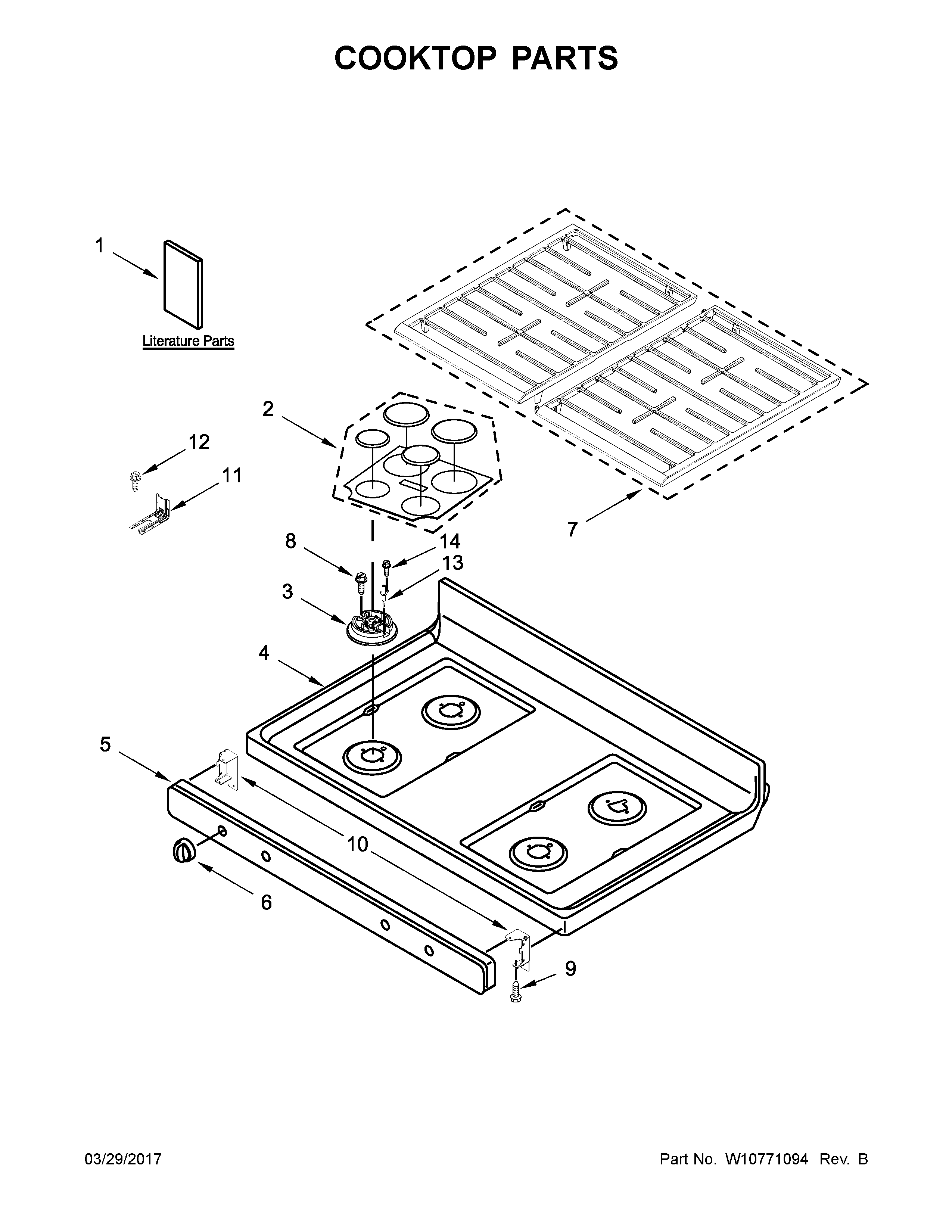 COOKTOP PARTS