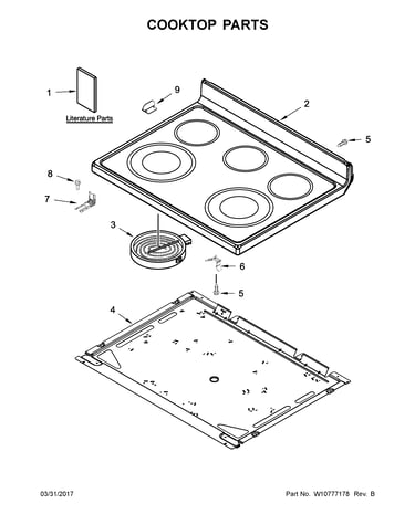 Cooktop parts