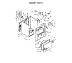 Whirlpool WED4975EW0 cabinet parts diagram