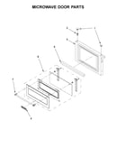 Microwave door parts