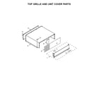 KitchenAid KBSN602EBS00 top grille and unit cover parts diagram