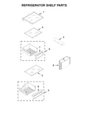 Refrigerator shelf parts