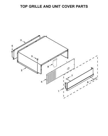 Top grille and unit cover parts