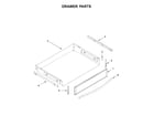 Whirlpool WFG745H0FH0 drawer parts diagram
