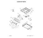 Whirlpool YWEE510S0FW0 cooktop parts diagram