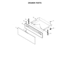 Whirlpool YWEE510S0FW0 drawer parts diagram