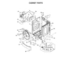 Whirlpool CGD9150GW0 cabinet parts diagram