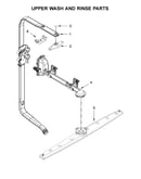 Upper wash and rinse parts