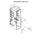 Whirlpool WRS576FIDW02 refrigerator liner parts diagram