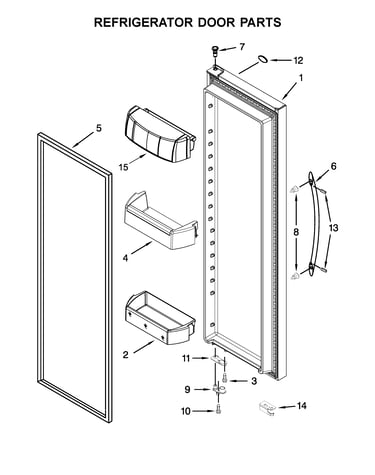 Refrigerator door parts
