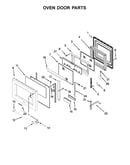 Oven door parts