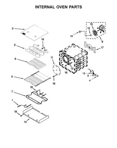 Internal oven parts