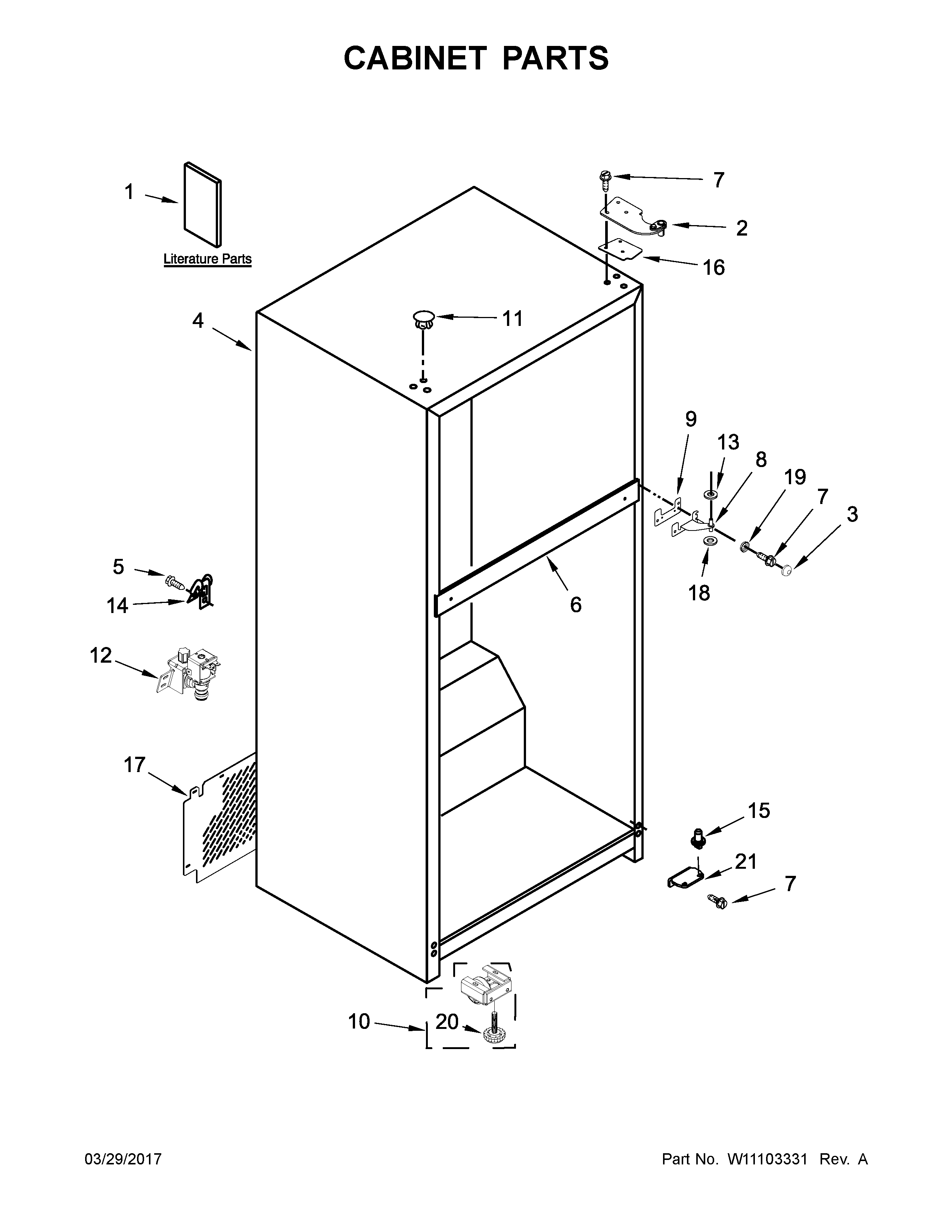 Cabinet parts