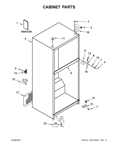 Cabinet parts