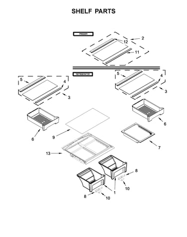 Shelf parts