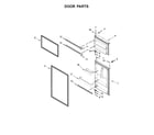 Whirlpool WRT518SZFG00 door parts diagram