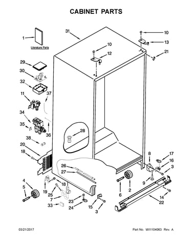 Cabinet parts