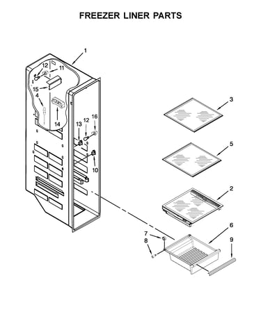 Freezer liner parts