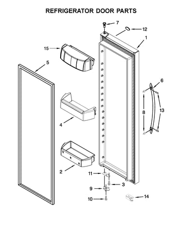 Refrigerator door parts