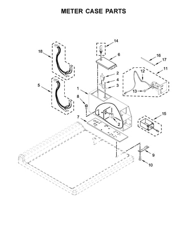 Meter case parts