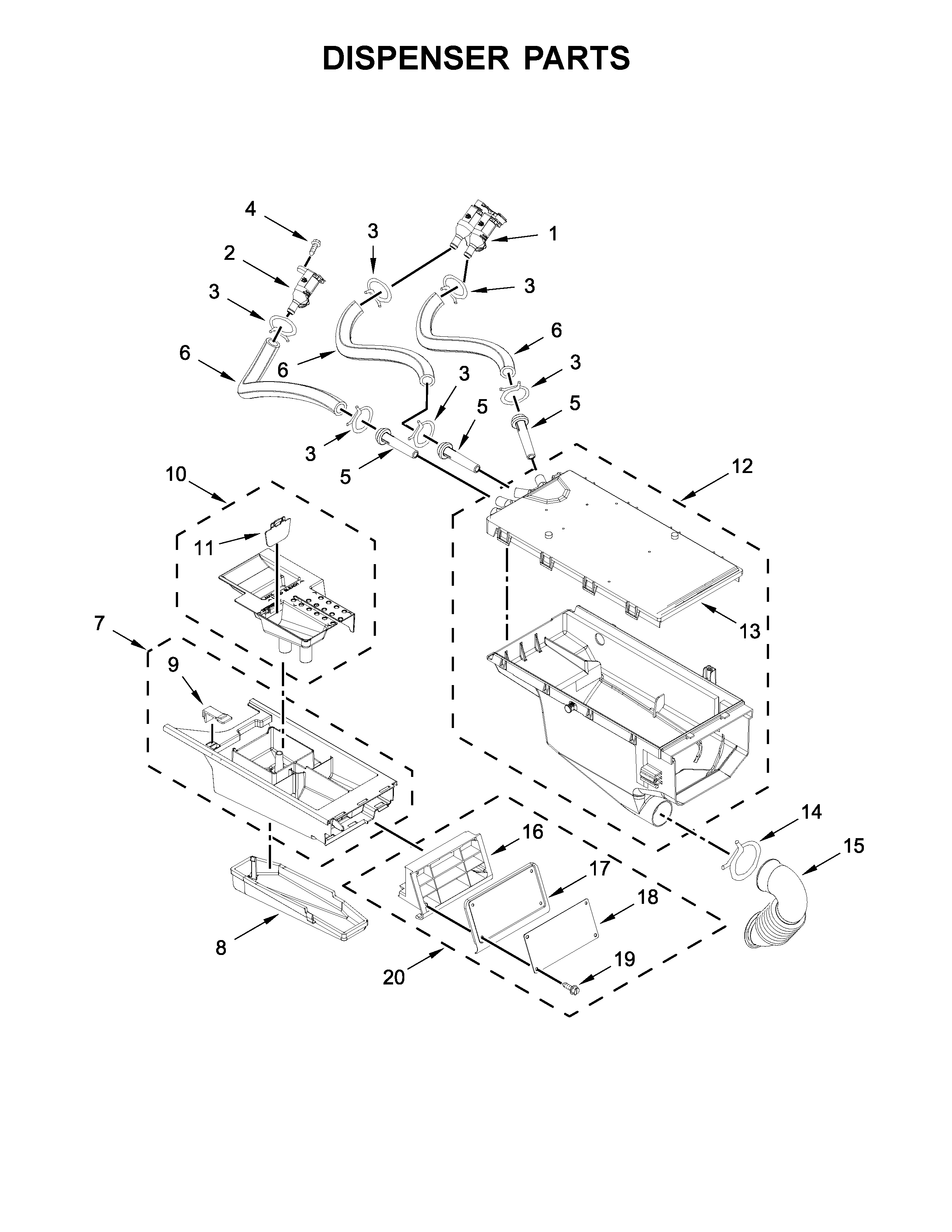 DISPENSER PARTS