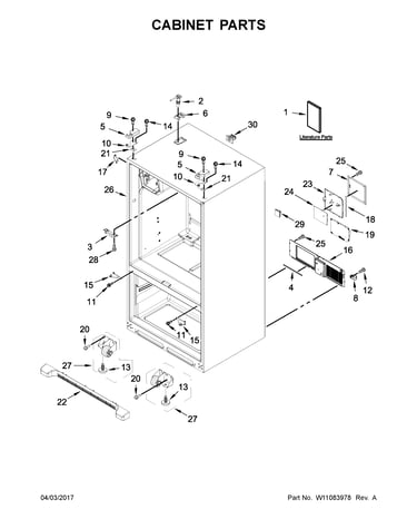 Cabinet parts