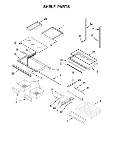 Shelf parts