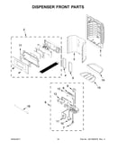 Dispenser front parts