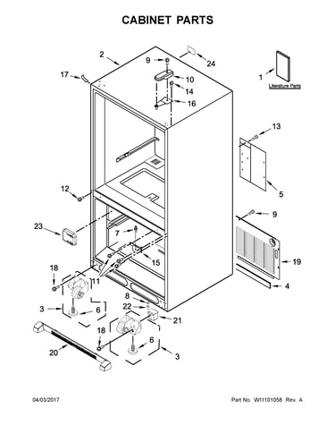 Cabinet parts