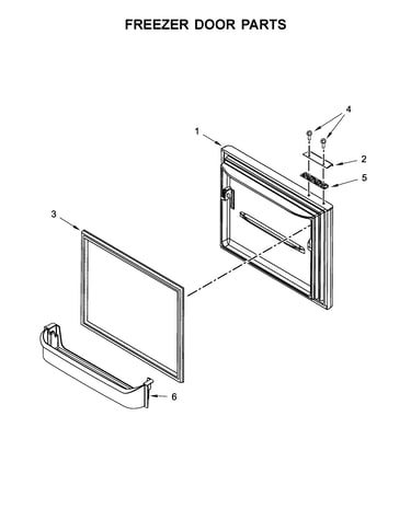 Freezer door parts