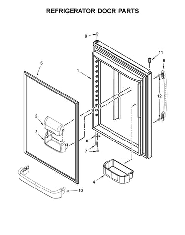 Refrigerator door parts
