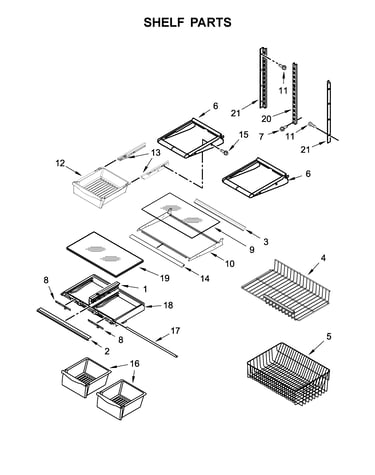 Shelf parts