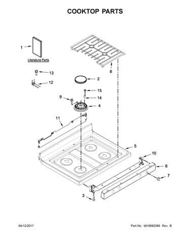 Cooktop parts