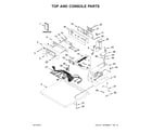 Maytag MDE20PDAGW0 top and console parts diagram