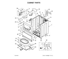 Maytag MDE20PDAGW0 cabinet parts diagram