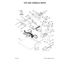 Maytag MDG20PDAGW0 top and console parts diagram