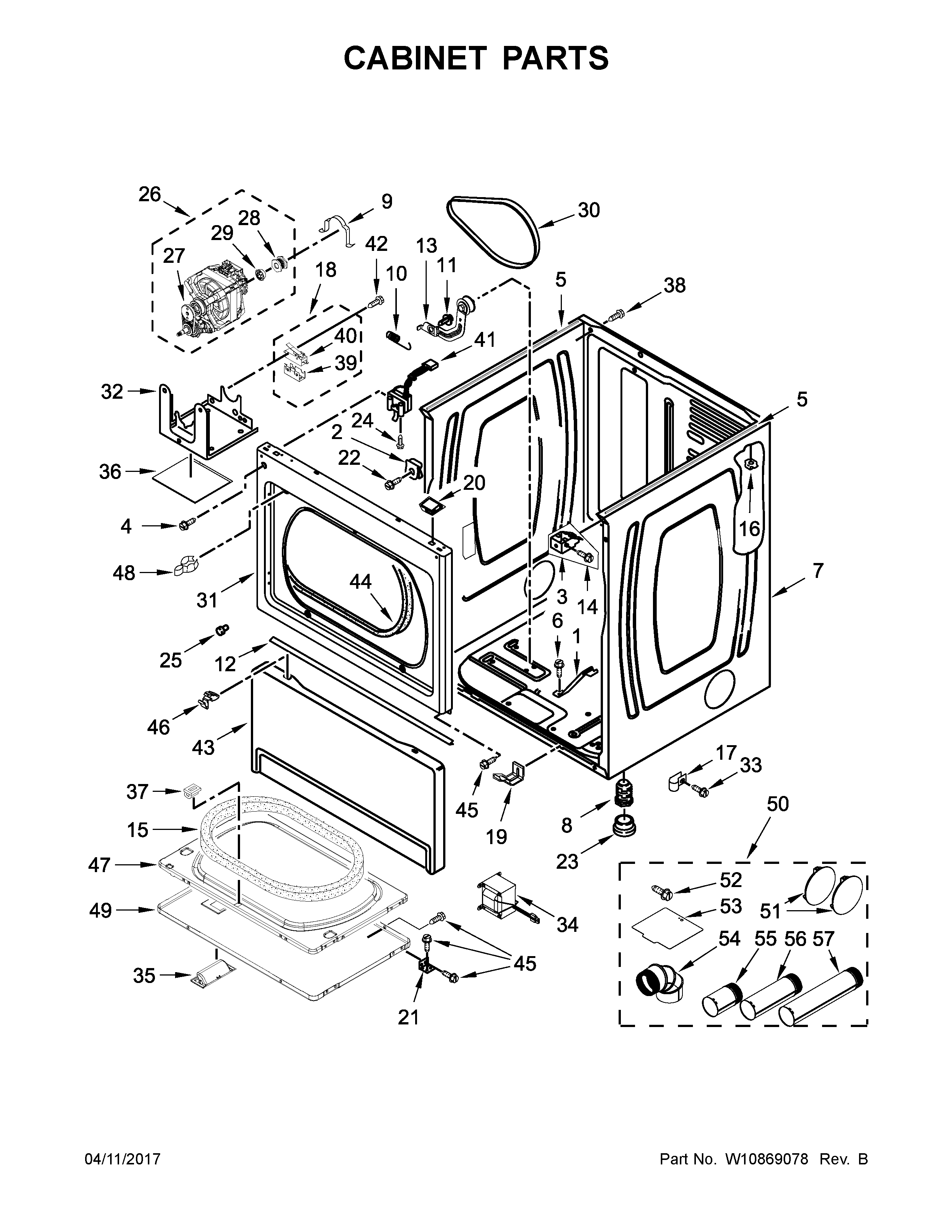 Cabinet parts