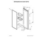 Maytag MSC21C6MEZ00 refrigerator door parts diagram